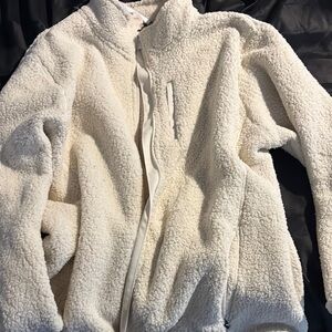 Women's Cream Sherpa Jacket
